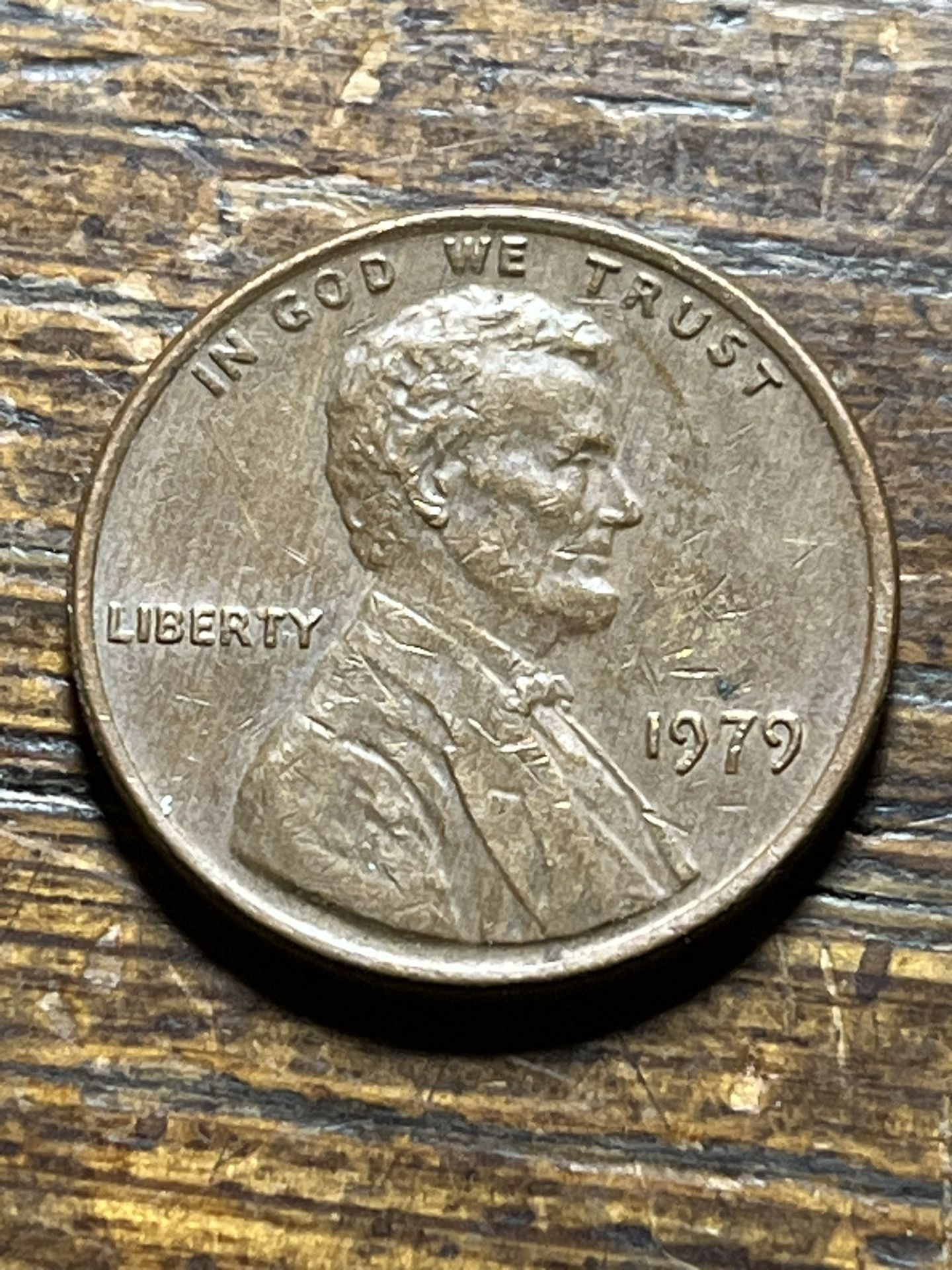 1979 No Mint Mark Penny Error Cheek Lips Double