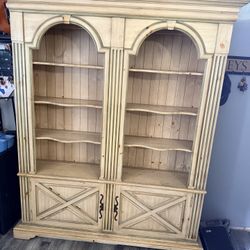 Rustic Solid Wood Hutch / Display Cabinet