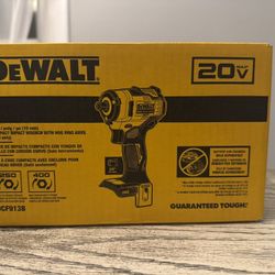 NEW DEWALT 20v XR IMPACT WRENCH 3/8” 