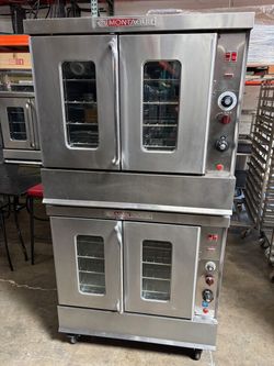 Full Size Gas Convection Ovens Bakery Depth Montague 115-X On Wheels #5181