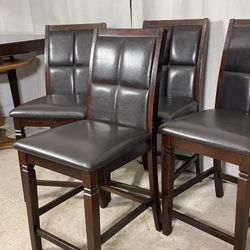 Upholstered High Chairs (4)