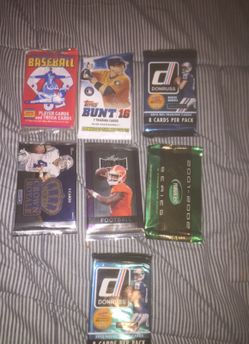 Baseball and football cards