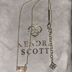 Kendra Scott Pink Stone Gold Chain