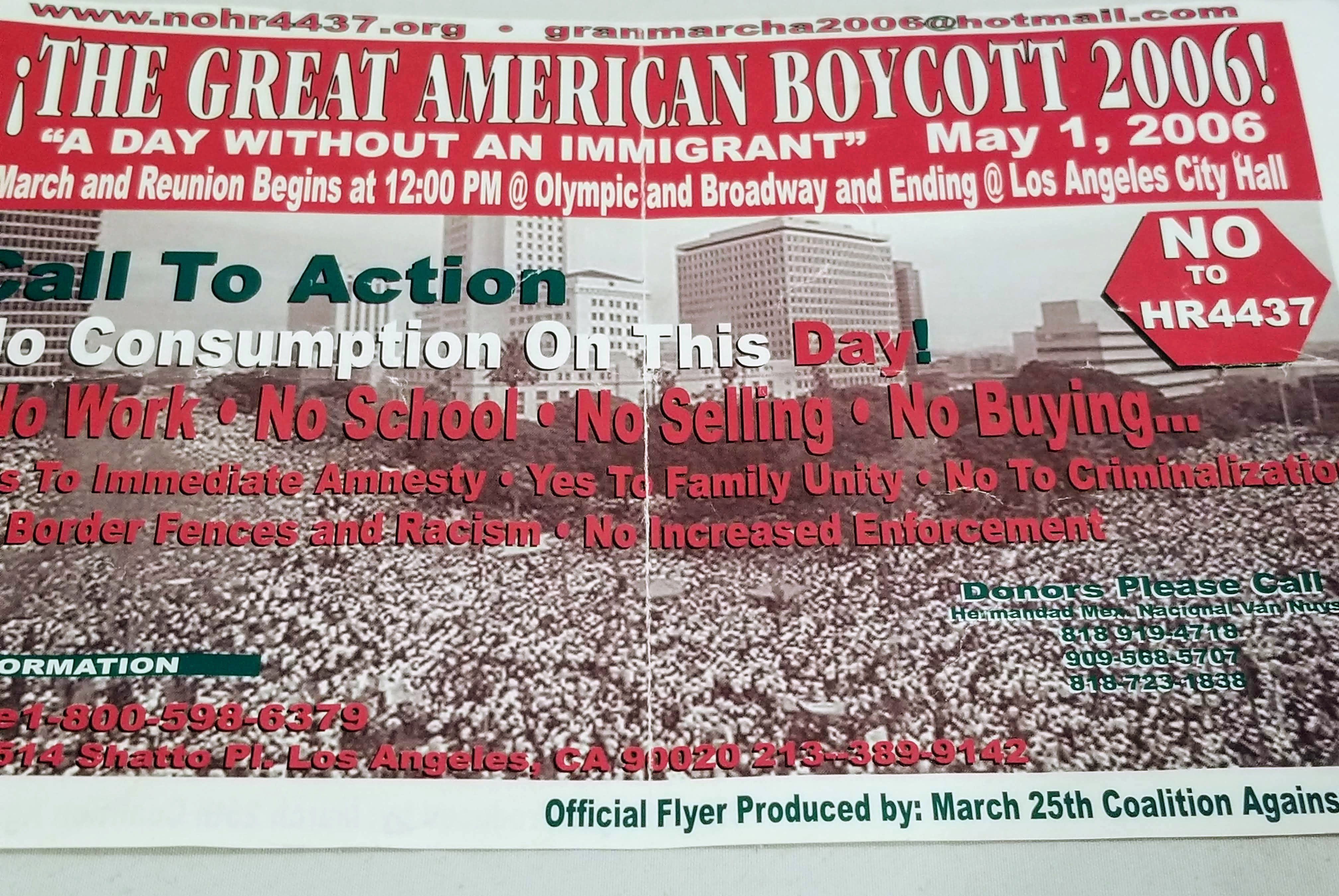 The Great American Boycott 2006!  Flyer!