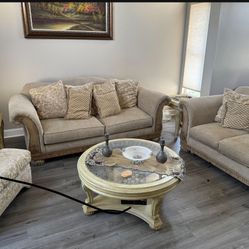 Living Room Set And Three Tables.