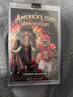 Kenneth Walker III Wild Card 1/1 Trading Card