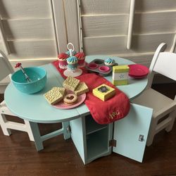 American Girl, Doll Baking Table