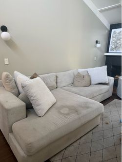 Free Oversized Double Chaise Sofa