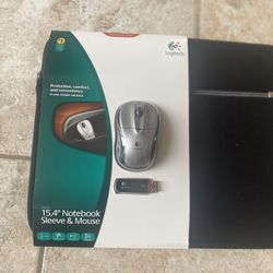 Back To School New Logitech Laptop Sleeve Case With Wireless Mouse Kit