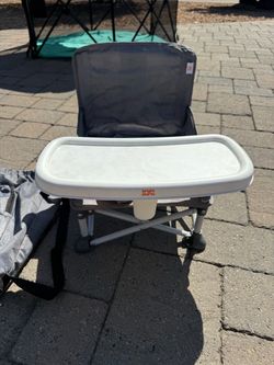 Bright Starts Portable Folding High Chair w/ Tray