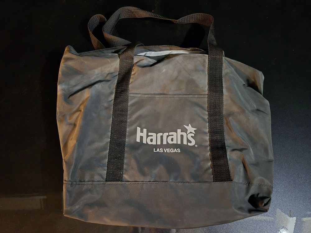 Vintage Harrah's Las Vegas Black Tote Bag