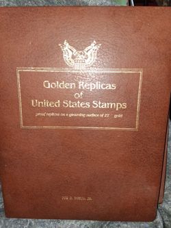 Golden Replicas of United States Stamps Binder