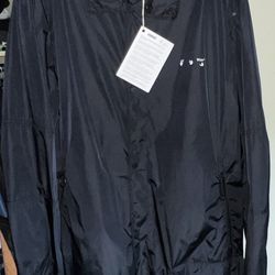 Off White Nylon Parka Jacket size XL New $400