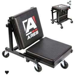 2-in-1 Low Profile Creeper Seat – Creeper Quickly Converts into Shop Stool – Rugged Steel Construction Holds Up to 330 LB