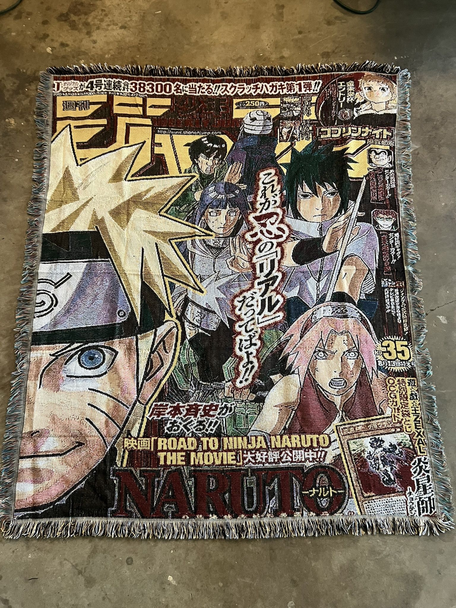 Naruto Anime Woven Tapestry/ Blanket/Rug