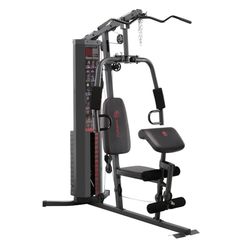 Marcy 150lb Stack Home Gym - chest press, butterfly exercises, bicep, pec fly, leg workouts, preacher curl - Muscle strengthening, weights