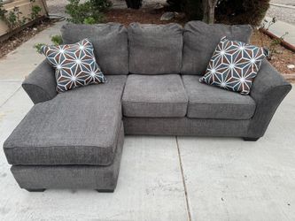 Ashley Furniture Gray Reversible Chaise Sectional