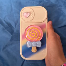 iPhone X Cute Lollipop Phone Case With Pop Socket And Camera Cover