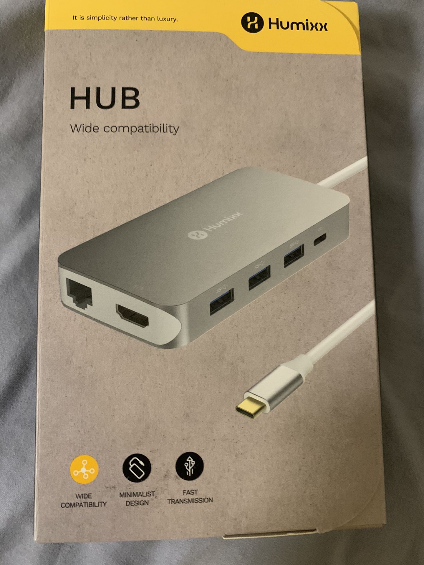 Humixx USB C Hub adapter for laptops and macbooks