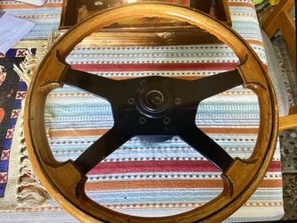 Vintage”Raid” Wood steering wheel
