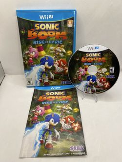 Sonic Boom: Rise of Lyric (Nintendo Wii U, 2014) CIB, Mint Condition