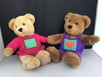 Teddy Bear couple Velcro pair