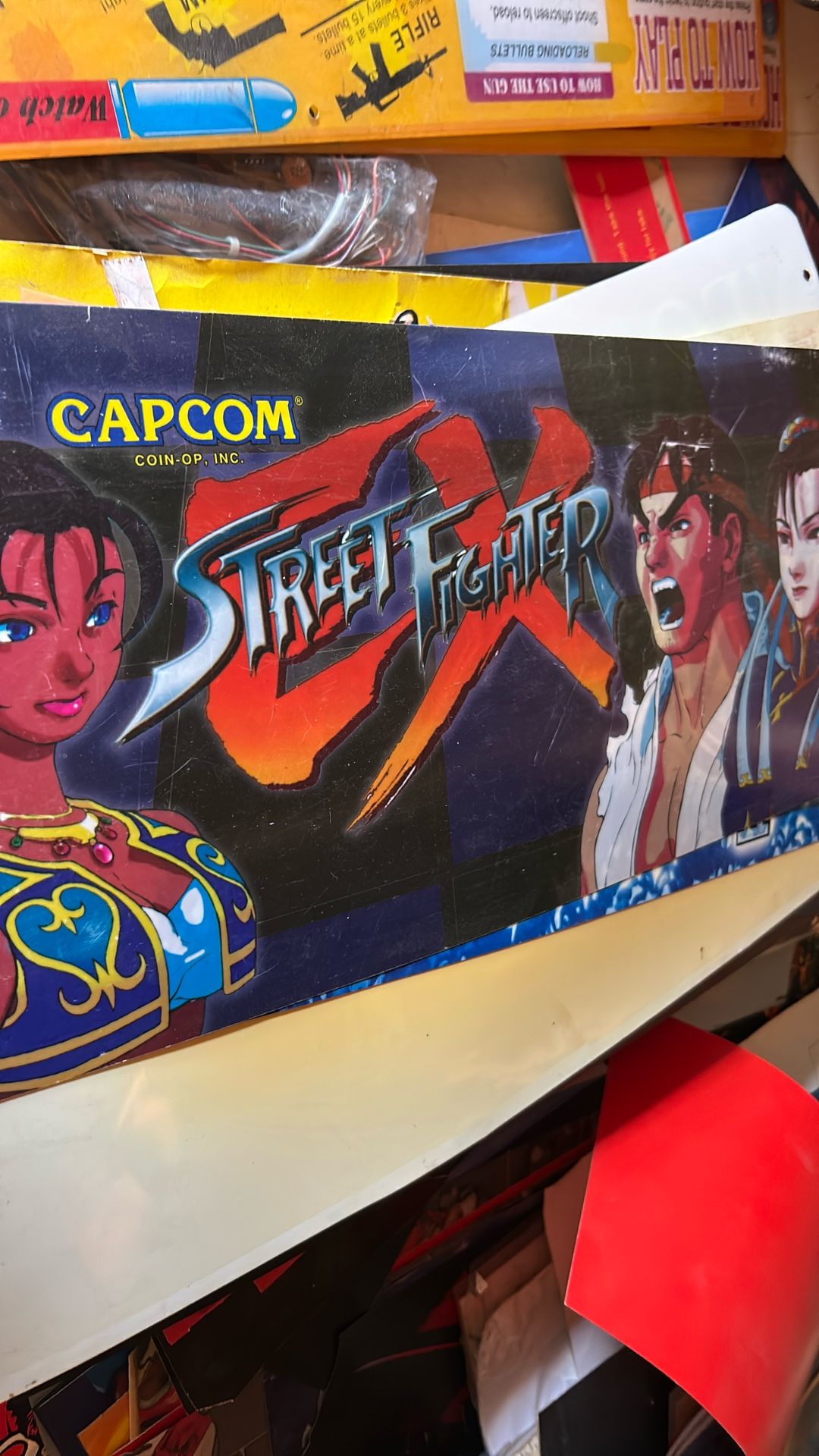 Street Fighter EX Arcade Video Game Original Marquee Translight