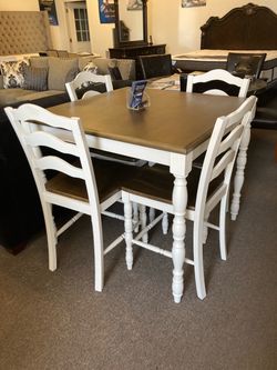 Dining Set. 5pc White. New! Please see description ⬇️
