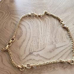 18k solid gold women's chain 34grams 18inch
