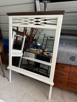 Vanity mirror / wood mirror