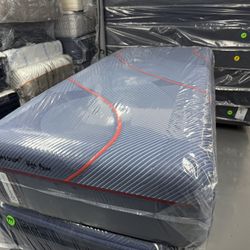 TWIN XL SEALY HYBRID “HIGH POINT” MATTRESS & BOX SPRING BED SET