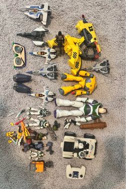Buzz Lightyear Toy Lot with RC Vehicle and Figures