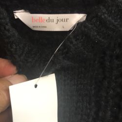 Black Knitted Sweater (New)