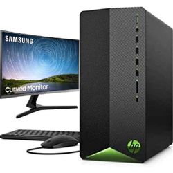 Hp Pavilion Gaming pc RTX 3060 with 32in Samsung monitor New