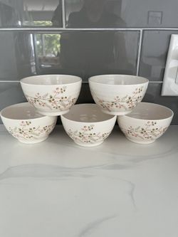 Flowered Bowls X5