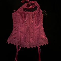 MAGENTA FREDRICKS OF HOLLYWOOD CORSET 