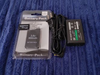 Battery 30gb memory and charger for psp system