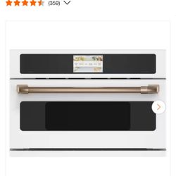 New CAFE 30 “ 1.7 Cu Electric Wall Oven Microwave 