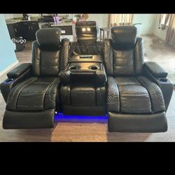 $49 Down Finance Power Reclining Sofa and Loveseat Sectional Sleeper Bedroom Set Queen Bed King Bed Mattres Dining Table 