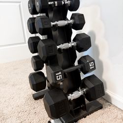 Dumbbell Set With Rack