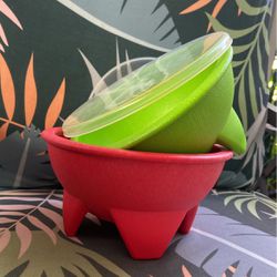 Salsa Party Bowls with Lids