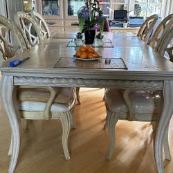 6 Dining Chairs with 2 Side Armchairs 