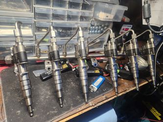 Bmw 335i N54 Fuel Injector With Sensor And Rail