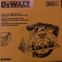 Dewalt New 61/2” Circular 20v Brushless 