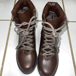 👢Women Lace-Up Combat Military Ankle Boots-Worn Once-Size 8