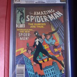 The Amazing Spiderman Issue 252 Newstand Edition CGG 9.2