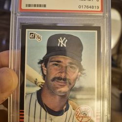 DON Mattingly psa 8 donruss