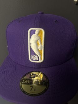 Lakers Classic Purple Nba Patch Fitted Hat