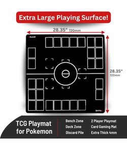 TCG Playmat for Pokemon 2-Player 28x28