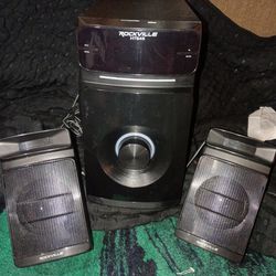 Rockville speaker with subwoofer